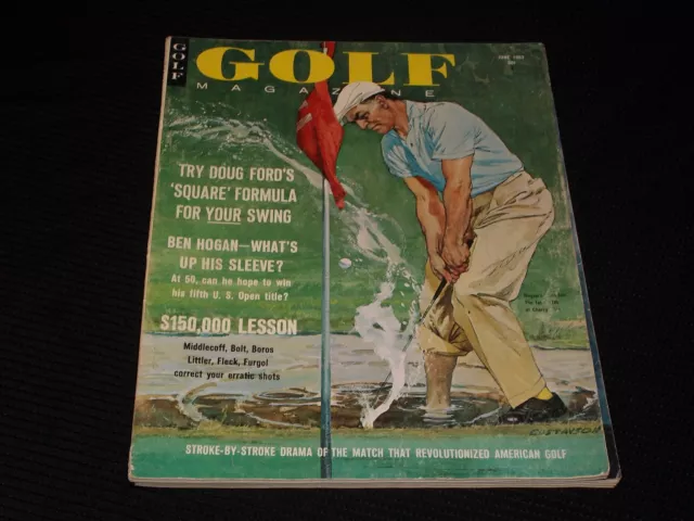 1962 June Golf Magazine - Ben Hogan Nice Front Cover - E 334
