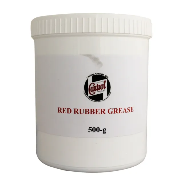 Castrol Red Rubber Grease for Hydraulic Brake and Clutch Components - 500g