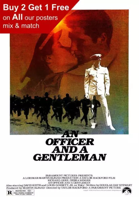 An Officer And A Gentleman 1982 Movie Poster A5 A4 A3 A2 A1