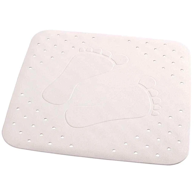 RIDDER Tappetino da Bagno Antiscivolo Plattfu? 54x54 cm Bianco 67281