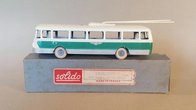 Trolleybus Chausson Solido France – Miniature Vintage, Occasion