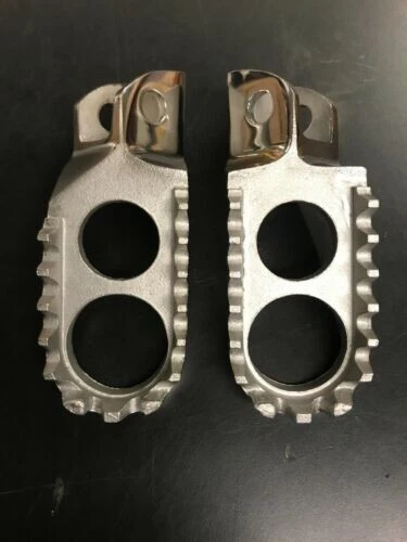 Honda CR125 CR250 CR500 1988-94 Stainless Steel Wide Foot Pegs evo