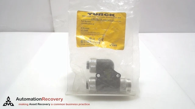 Turck Xsh-Rsm-2Rkm 40, 2-Port H-Splitter W/O Cable, U2-23666, New #312923