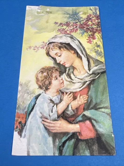 Santino Holy Card Preghiera A Maria Santissima