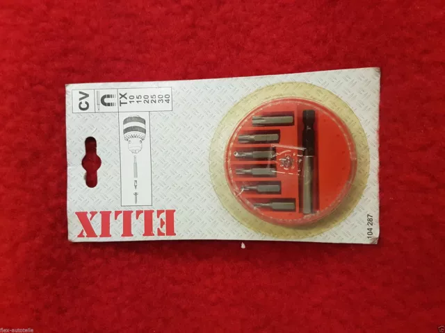 Bit 7tlg Torx Traverse Tx 10 15 20 25 30 40 Bits Mandrin de Changement Rapide