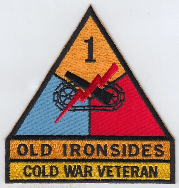 VIETNAM COLD WAR Era US Army 1st ARMORED Division OLD IRONSIDES Tab ...