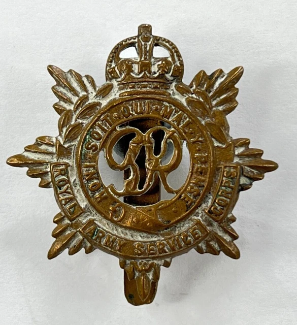 WW2 Royal Army service Corps Cap Badge 43 x 42 mm