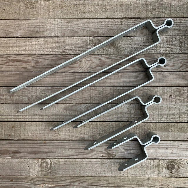HEAVY DUTY GALVANISED Double Strap Gate Hinge Field Gate Band 5" 12
