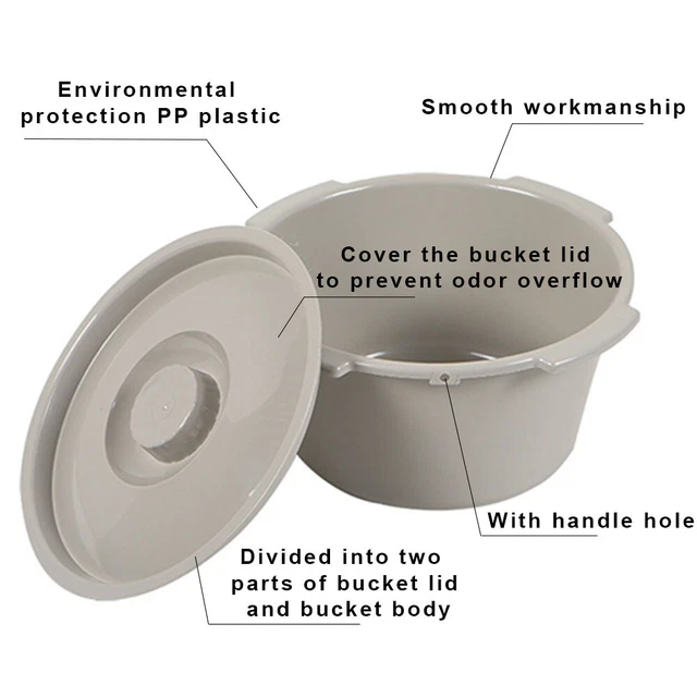 Commode Pail Thickening Commode Pail Toilet Chair Bucket For The Elderly LLL