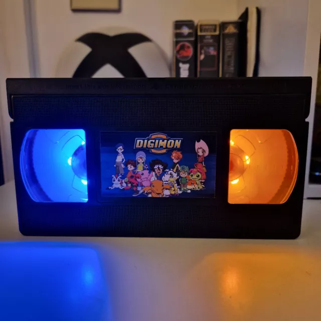 Digimon LED VHS Tape Lamp Birthday Christmas Gift Ideas Retro Light Anime TV