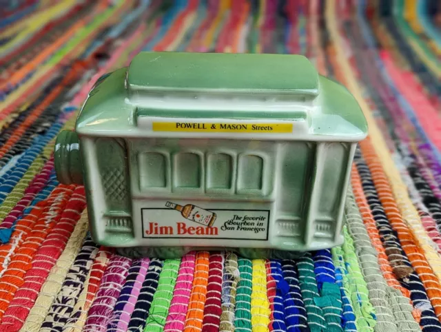 VTG 1968 C.Miller Cable Car San Francisco Jim Beam Whiskey Decanter 4/5 Quart