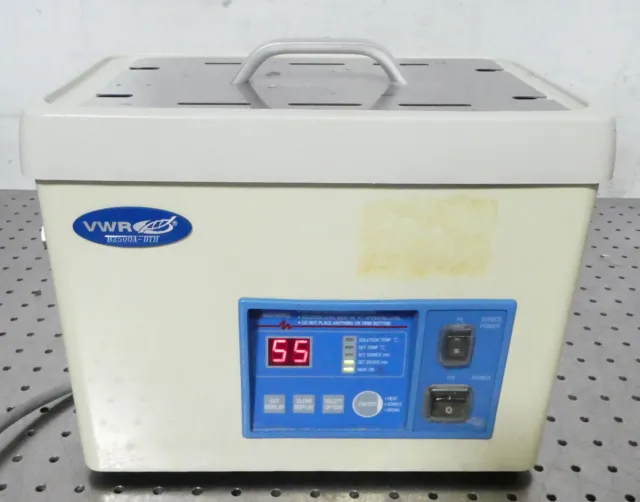 R189614 VWR B2500A-DTH 2.8L Digital Timer Heating Ultrasonic Cleaner