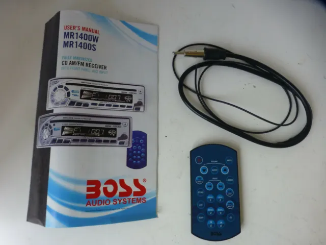 Boss Marine radio remote MR1400W With Mr1400S manual
