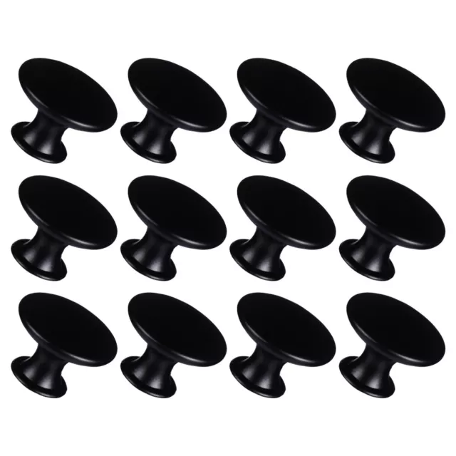 12 Pcs Black Knobs for Cabinets Handle Drawer Pulls Cupboard 3