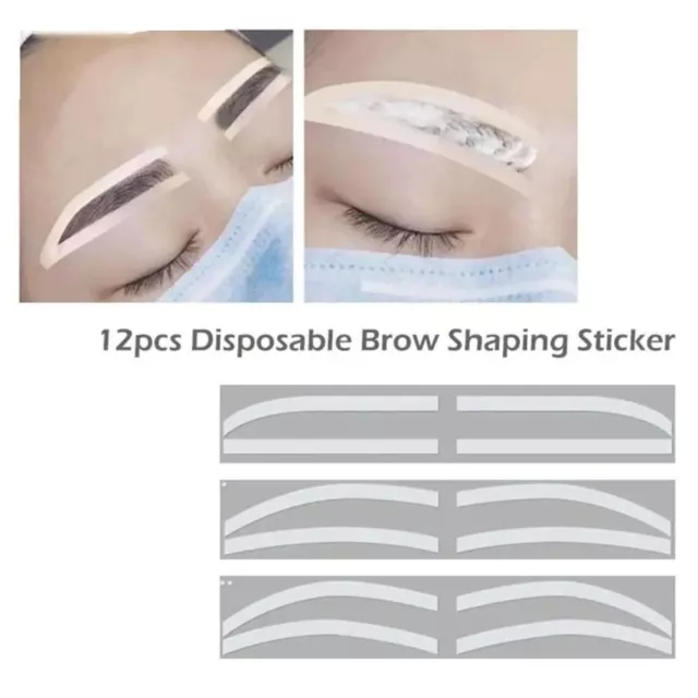 Disposable Microblading Eyebrow Stencil Eyebrow Auxiliary Sticker  Eyebrow