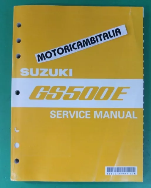 per suzuki gs500e 1990 2005  manuale officina service manual book english