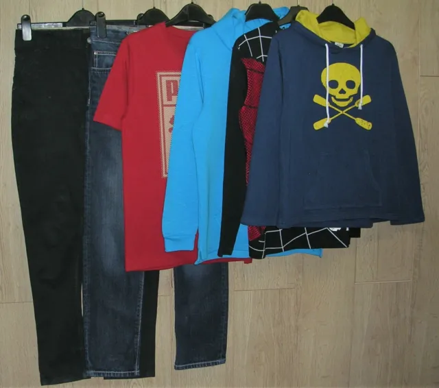 NEXT PUMA GEORGE etc Boys Bundle Tops Shirts Jeans Jumpers Age 13-14