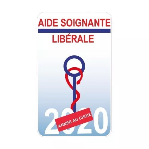 CADUCÉE AIDE SOIGNANTE libérale sticker autocollant 289 EUR 6,00
