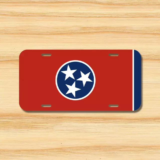 Tennessee State Flag License Plate Vehicle Auto Tag Nashville TN FREE SHIPPING