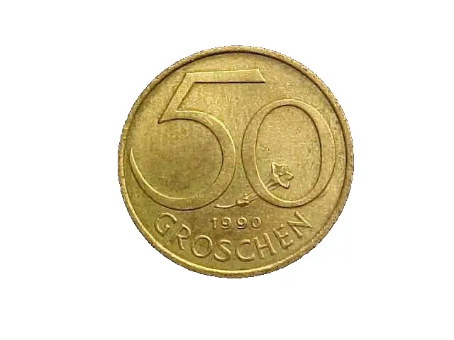 1990 Austria 50 Groschen KM# 2885 -Very Nice High Grade Collector Coin!-c4983xux
