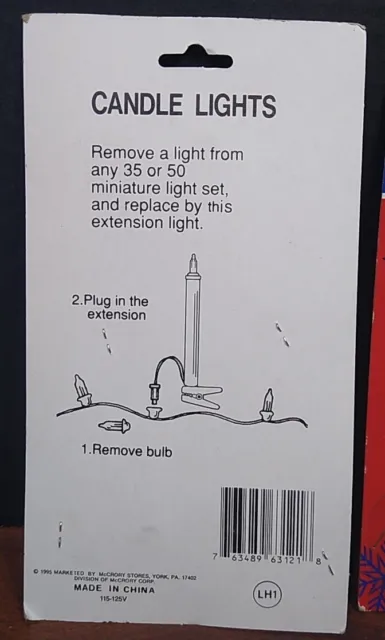VTG Christmas Tree Clip On Drip Candle Lites 1995 - Set of 6 - 3 Pkgs. NOS 2