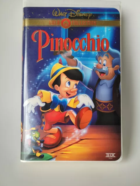 Walt Disney Pinocchio VHS Classic Gold Collection 60TH Anniversary Edition