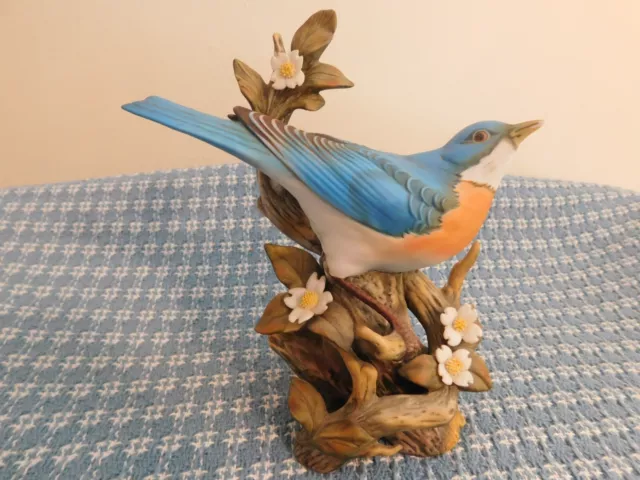 Pre-Owned Homco Home Interiors Porcelain Masterpiece Bluebird Figurine 1984