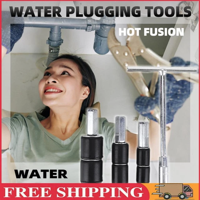 Kit perno arresto acqua riutilizzabile tubo ago arresto acqua portatile per collegare vasca da bagno
