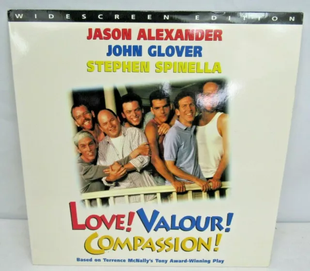 Love! Valour! Compassion! Widescreen Laserdisc LD Jason Alexander