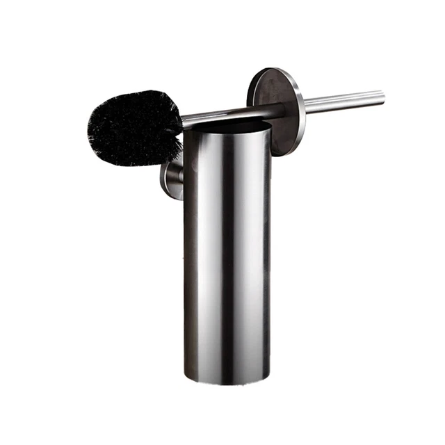 Set di spazzole WC in acciaio inox montaggio a parete ciotola WC spazzola di pulizia e