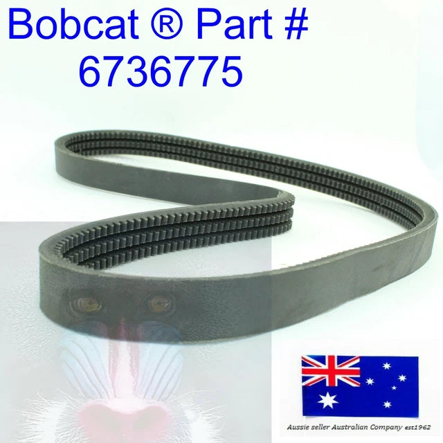 FITS BOBCAT MAIN Hydraulic Pump EPDM Drive Belt 6736775 S205 T140 T180 ...