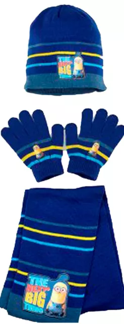 Minions Set, Mütze+Schal+Handschuhe  SIZE (ca 52-54cm)  Yellow Bello!