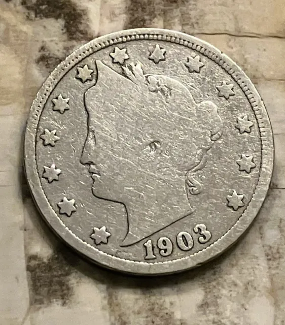 1903 Liberty Nickel Average Circulated 0119-19