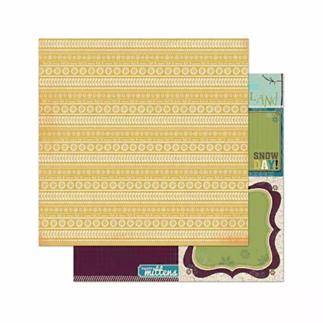 Bo Bunny 12x12 D/Sided Single Sheet Paper - Snow Day Sunshine*