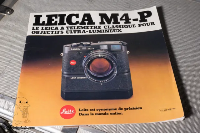 -Fr- Leitz Leica M4-P Brochure Publicitaire