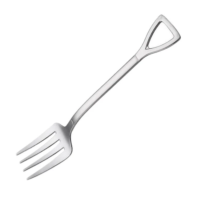 Edelstahl Besteck Abendessen Gabel, Metall Löffel mit ergonomischem Griff für