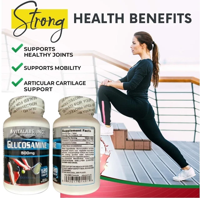 3X GLUCOSAMINE SULPHATE Supports Healthy Joints Ligaments Cartilage