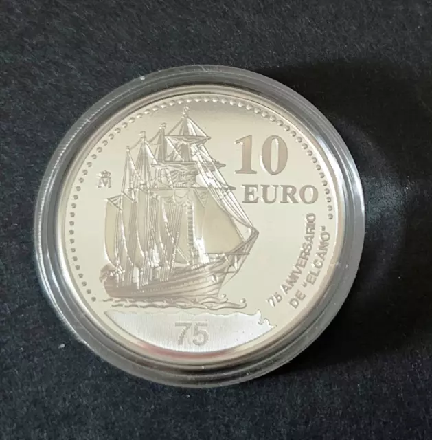 Spanien 10 Euro 2003 Silber 75 Jahre Segelschiff Juan Sebastian de Elcano PP