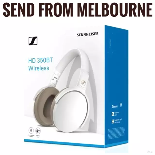Sennheiser HD 350BT Wireless Bluetooth Around-Ear Headset Earphone with Mic
