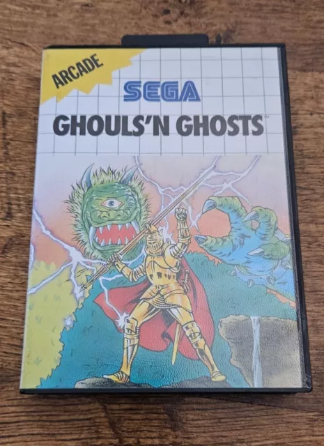 Ghouls N Ghosts Sega Master System Game W/Manual 8 Bit Retro 1990 #0774