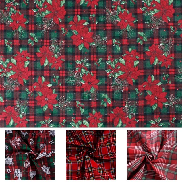 Nappe de Noël en coton jacquard vert 140x240 cm Candy | Maisons du Monde