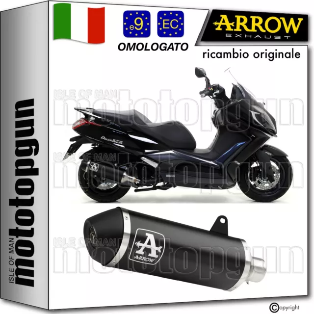 Arrow Scarico Omologato Rc Urban Alluminio Nero Kymco Downtown 350 I 2018 18