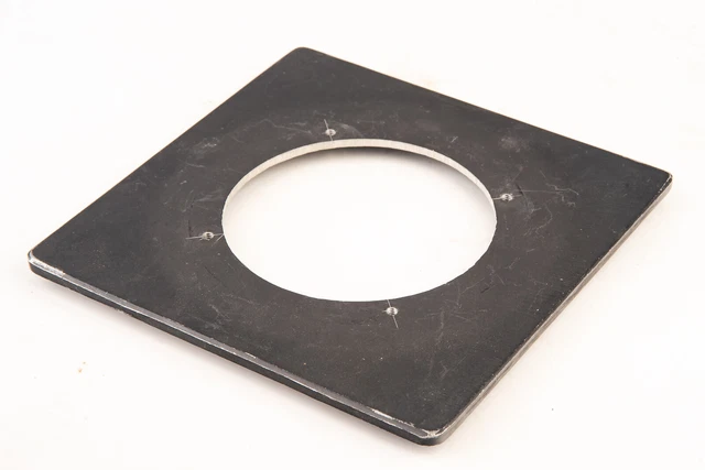 Placa de lente cuadrada Calumet 50115 C1 8x10 metal 151 mm 6" con orificio 86 mm V15