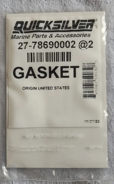 Genuine Mercury Marine Parts, Large Inventory, Fast Shipping