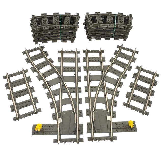 LEGO® TRAIN RAILS 9V chemin de fer voie ferrée 4520 4515 4531 SET de ...