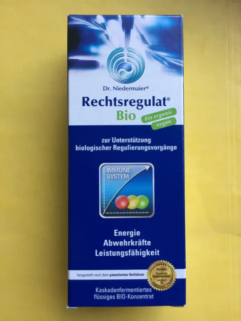 2 X Dr. Niedermaier Flaschen bio Rechtsregulat 350 ml (neu und ungeöffnet)