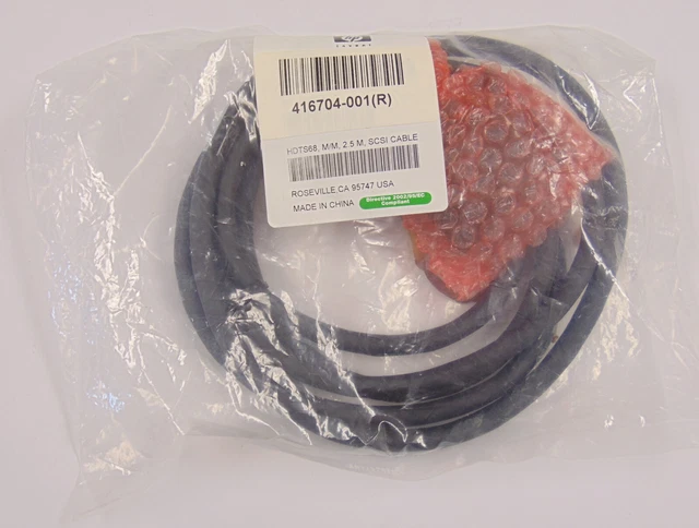 HP HDTS68 M/M 2.5M Multi SCSI Cable 416704-001 C2362B New Sealed OEM