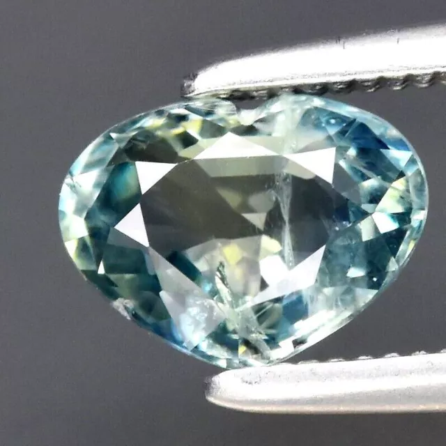 ★★   RARE !! SAPHIR BLEU VERT COEUR D'AUSTRALIE : 6.7 mm x 5 mm  ★★ p422.129T