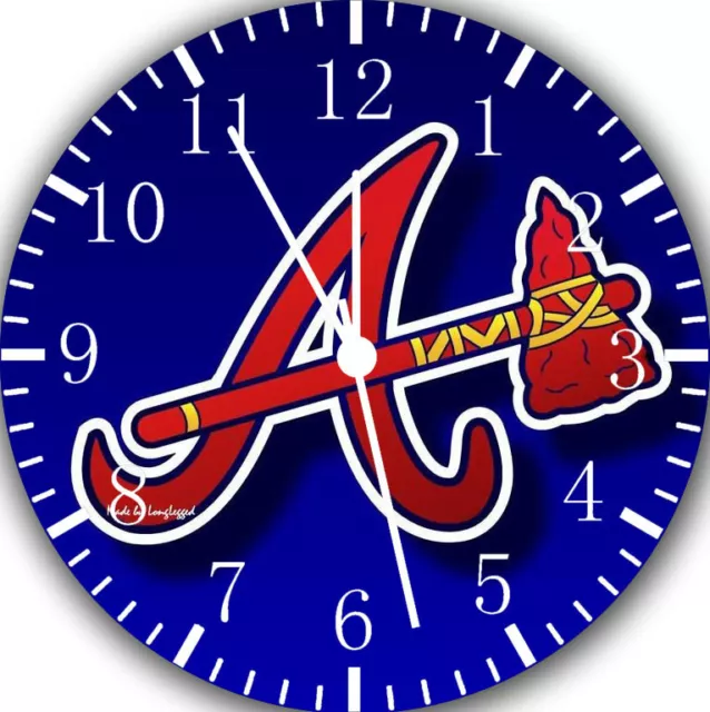 Atlanta Braves Frameless Borderless Wall Clock Nice For Gifts or Decor Z185