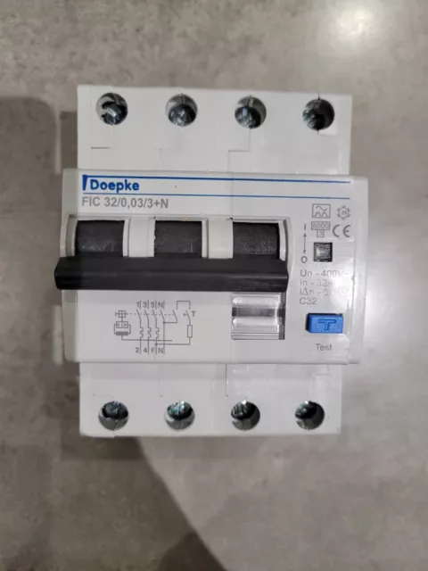 Doepke 30mA FIC 32A 4 pole RCD